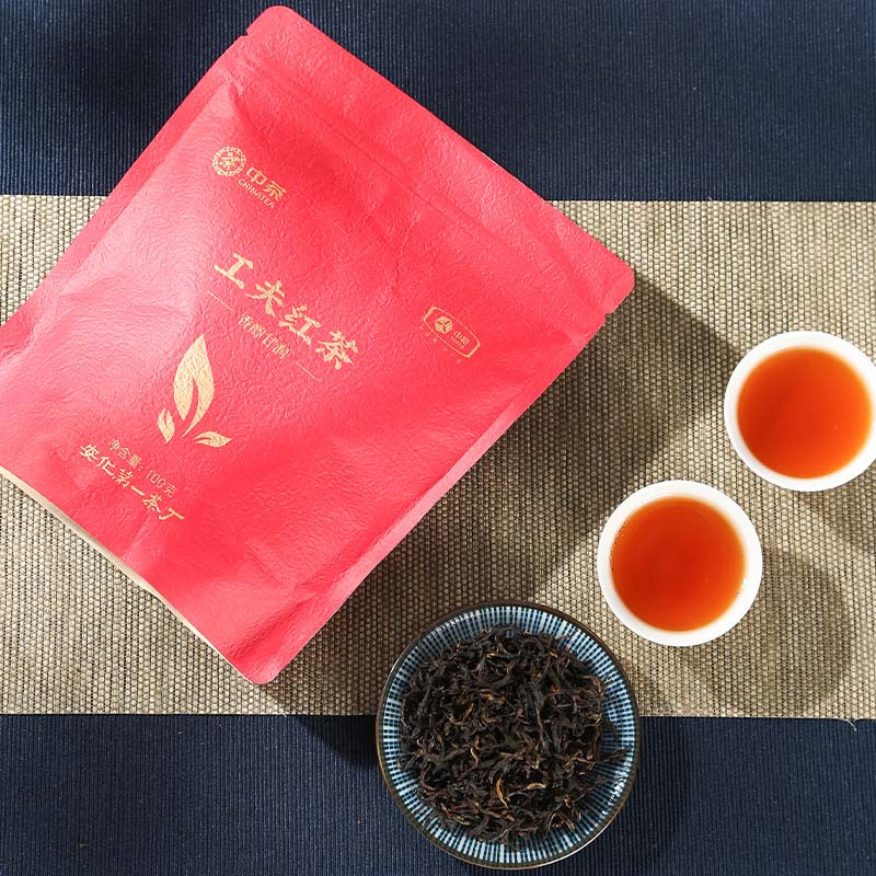 中茶工夫红茶100g湖红 袋装茶叶2020新茶