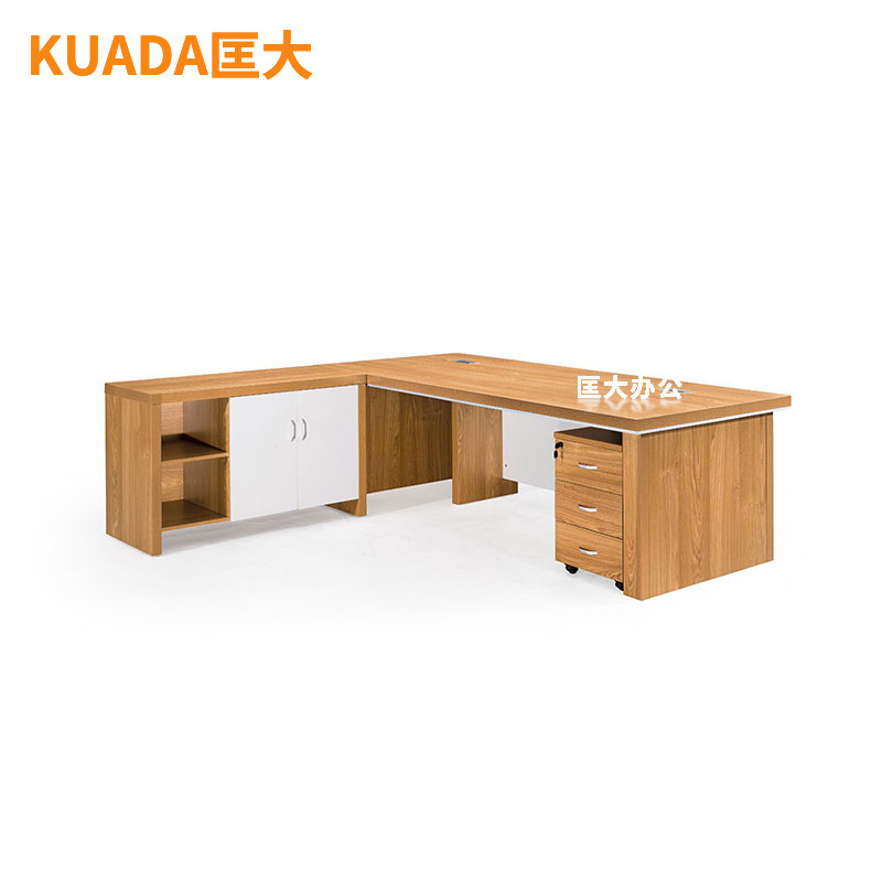 匡大办公桌简约现代大班台板式2.2米主管桌经理电脑桌KD-18D2201L