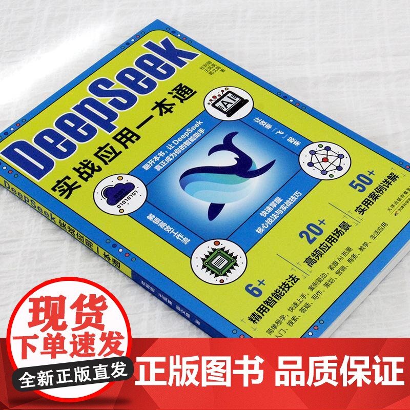 DeepSeek实战应用一本通 新手入门学习快速掌握核心技法提高工作效率让deepseek成为你的智能助手高频应用场景实高清大图