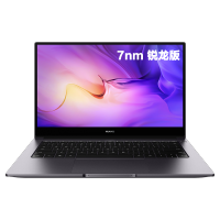 华为(HUAWEI) MateBook D 2020新品 7mm AMD锐龙R7 4700U 16GB 512GB 集成显卡 14英寸 全面屏 轻薄 便携 笔记本电脑 商务办公