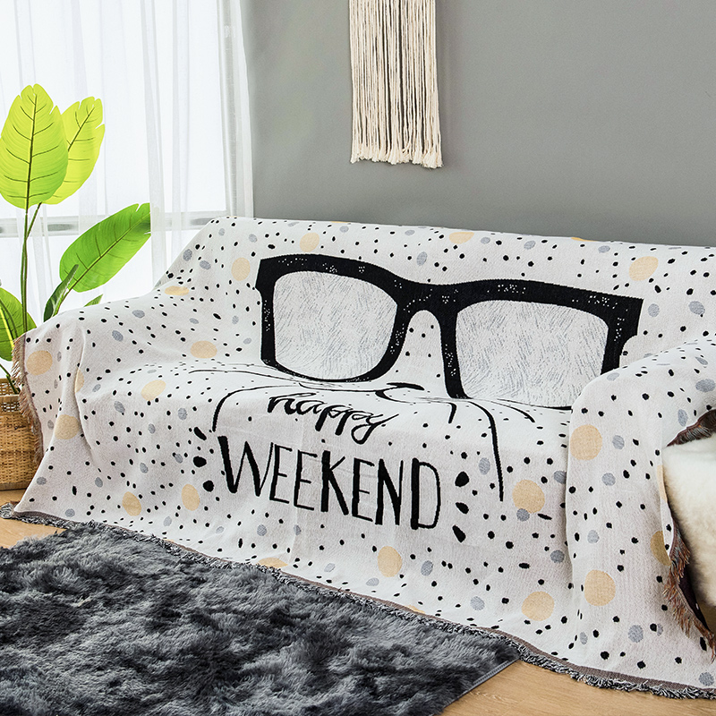 家柏饰(CORATED)北欧双面全盖沙发布沙发巾沙发毯布单沙发套罩沙发垫盖布 伊诺特 180*260cm高清大图