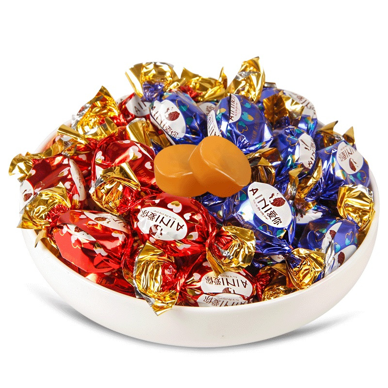 金冠爱你夹心太妃糖500g散装批发休闲糖果婚庆结婚喜糖硬糖零食视频