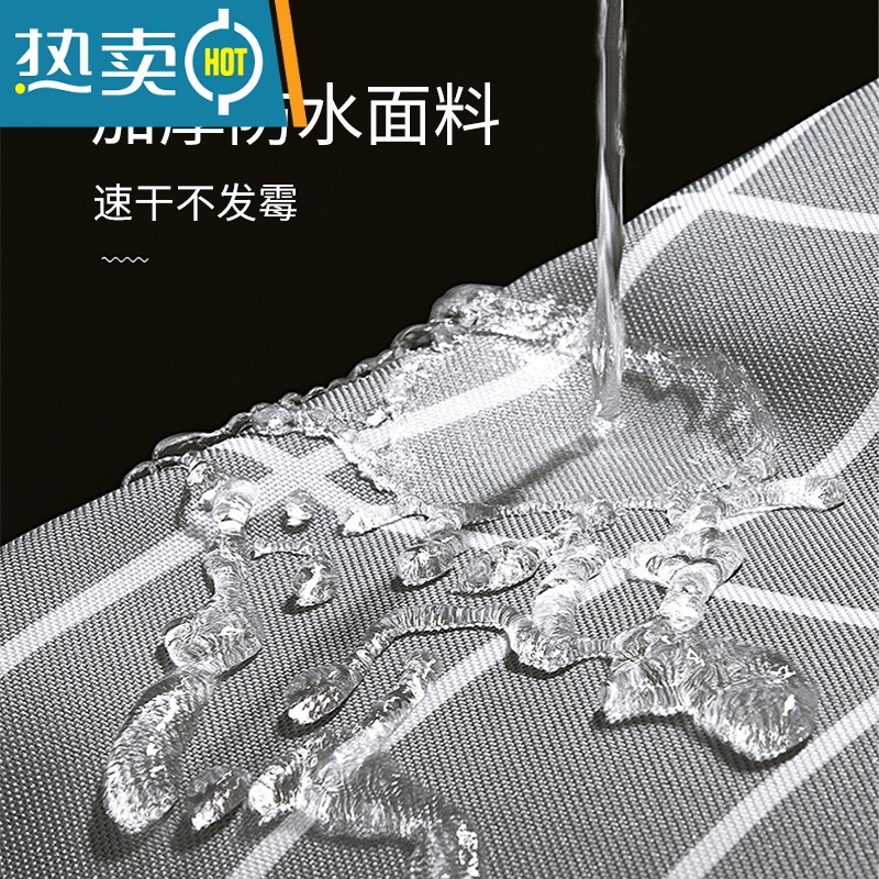 敬平浴帘u型套装免打孔U形淋浴帘弧形卫生间防水浴室隔断帘伸缩浴帘杆高清大图