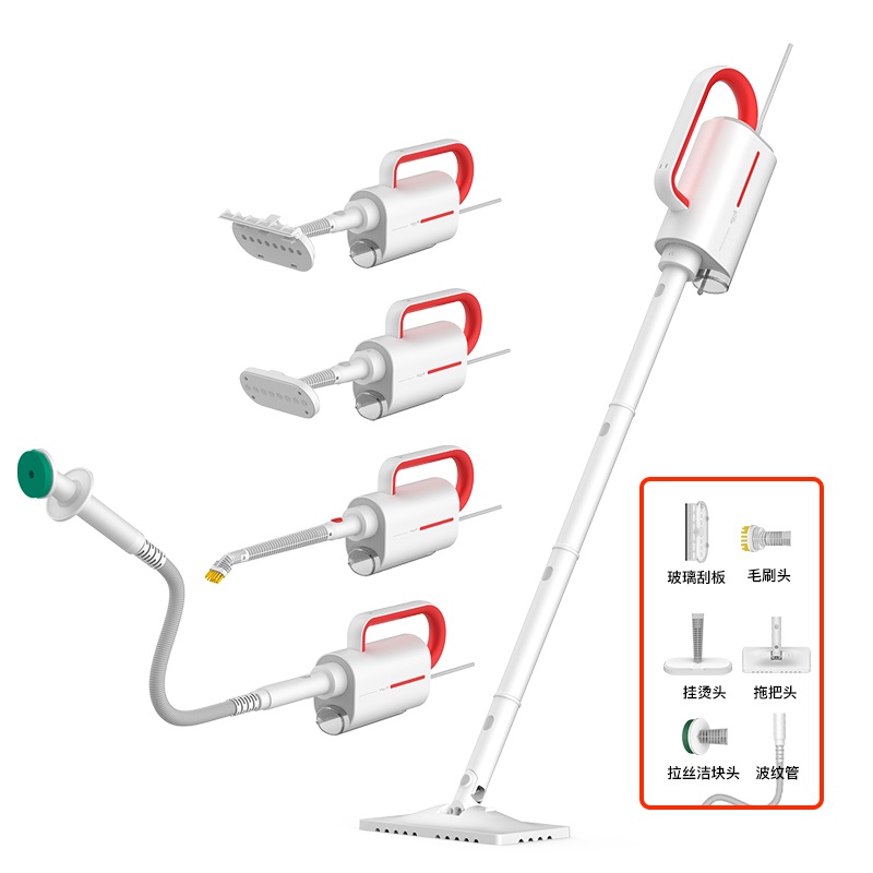 蒸汽拖把电动家用高温清洁机手持式多功能拖地ZQ610 白色