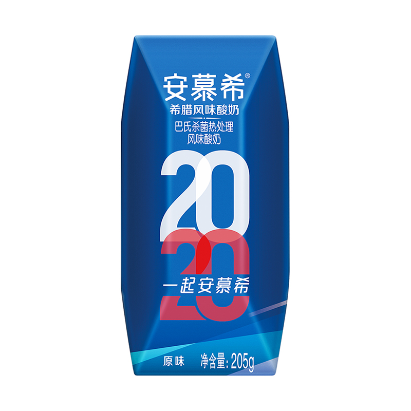 伊利 安慕希希腊风味酸牛奶原味205g*24盒/礼盒装高清大图