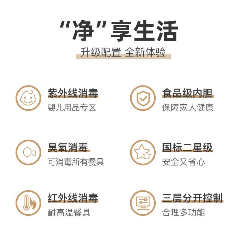 欢呼好太太消毒柜家用大容量三开门商用厨房食堂二星级紫外线臭氧高温幼儿园口杯婴儿玩具家庭毛巾碗筷消毒碗柜图片