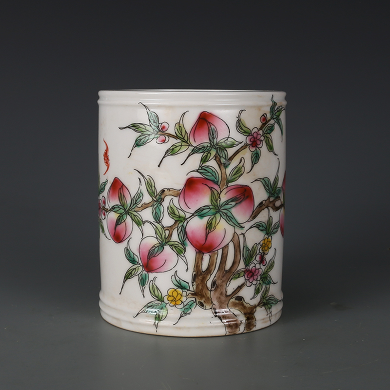 大清居仁堂款粉彩花鳥紋福筒瓶一対手擬古磁器古玩骨董収蔵置物 清青花双喜纏枝紋将軍蓋缶 景徳鎮 陶磁器 装飾品 現代