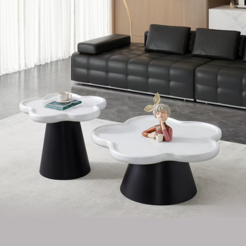 沃灏 茶几组合（主几：850*850*400 边几：600*600*510）高清大图