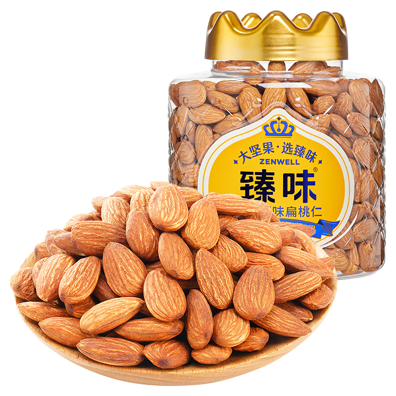 臻味-660g澳洲原味扁桃仁黄金产区零添加低温烘焙坚果