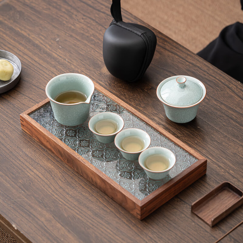 苏氏陶瓷/SUSHI CERAMICS J0702 汝窑开片可养冰花釉便捷茶具 (单位:个)高清大图