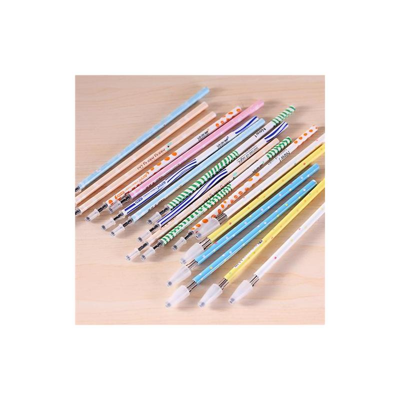 0.38m笔黑色签字笔水笔芯水0.5学生用笔芯晶蓝盒装针管笔芯