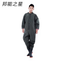 邦能之星全身下水裤连体耐磨抓鱼雨裤全封闭坑道服全身防水雨衣N55152