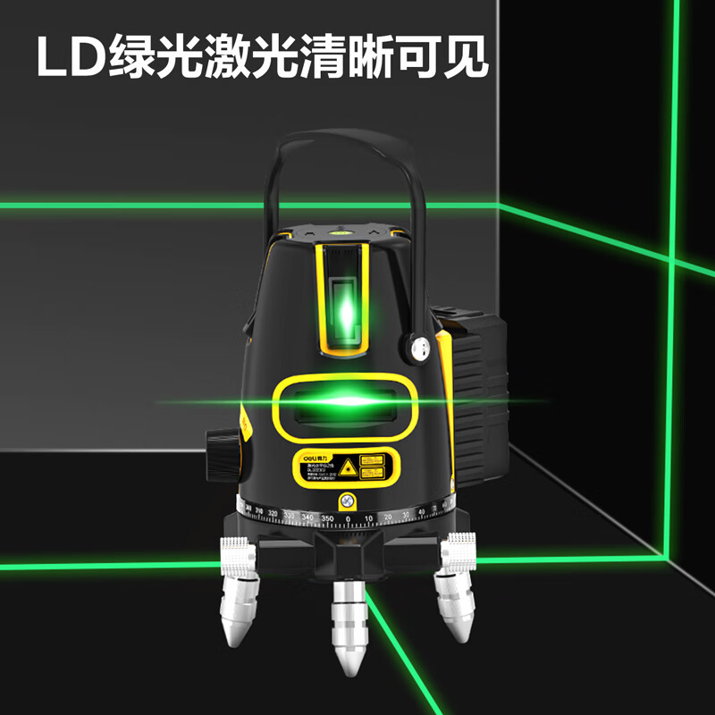 目博士 水平仪 绿光 2线 双电池 三脚架 单位:套