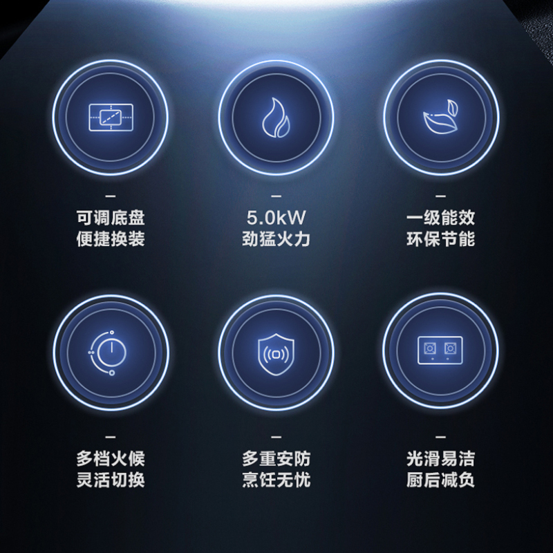 [线上品]华帝(vatti)5.0KW火力燃气灶JZY-i10071B(液化气)双眼灶灶具厨房
