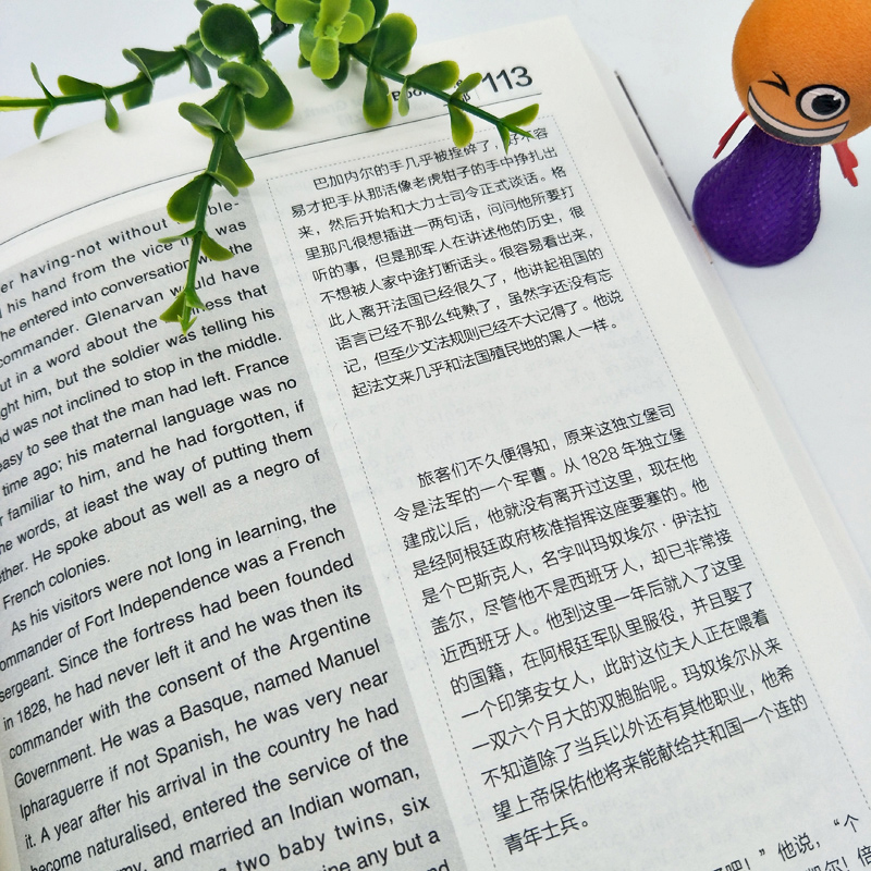 [醉染正版]英语大书虫 格兰特船长的儿女们英汉对照 世界名著精选 全套初中小学生青少年课外阅读物中英文双语对照中文版+英高清大图