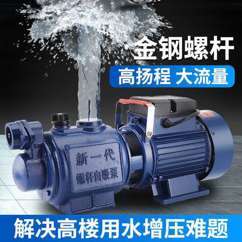 自吸泵125W 不锈钢自吸泵家用220V高扬程吸水泵井水自来水全自动增压泵