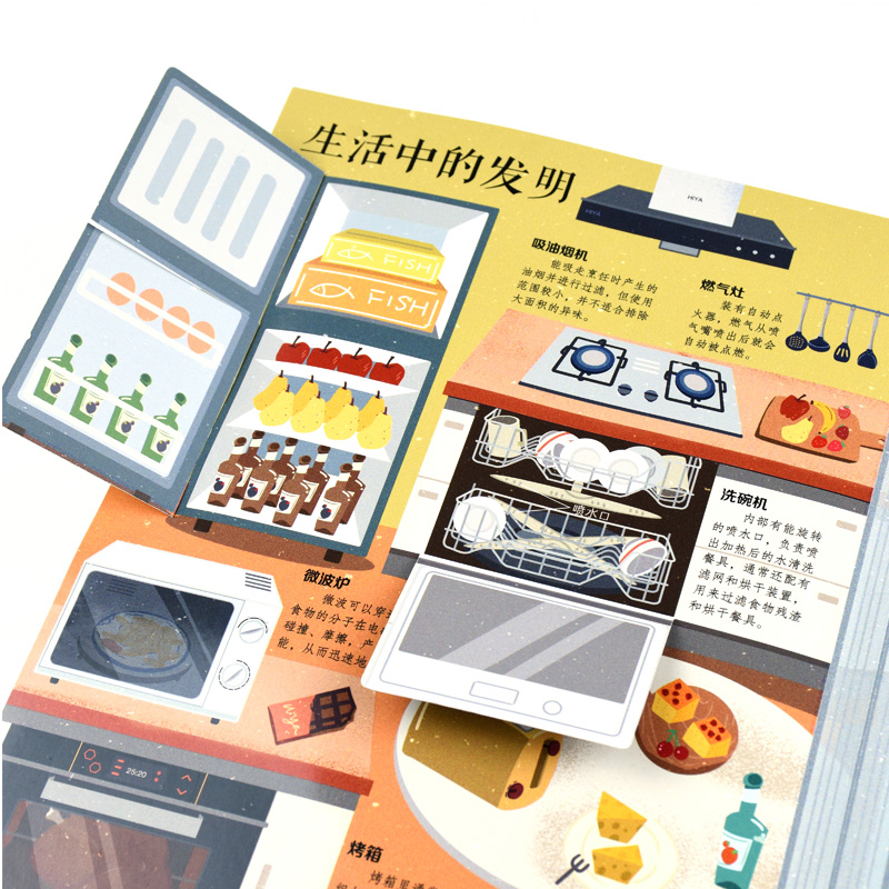 [正版]了不起的发明 儿童科学探索立体书 3-6-8岁儿童3D立体翻翻书 少儿科学启蒙书中国儿童百科全书 一二年级小学生高清大图