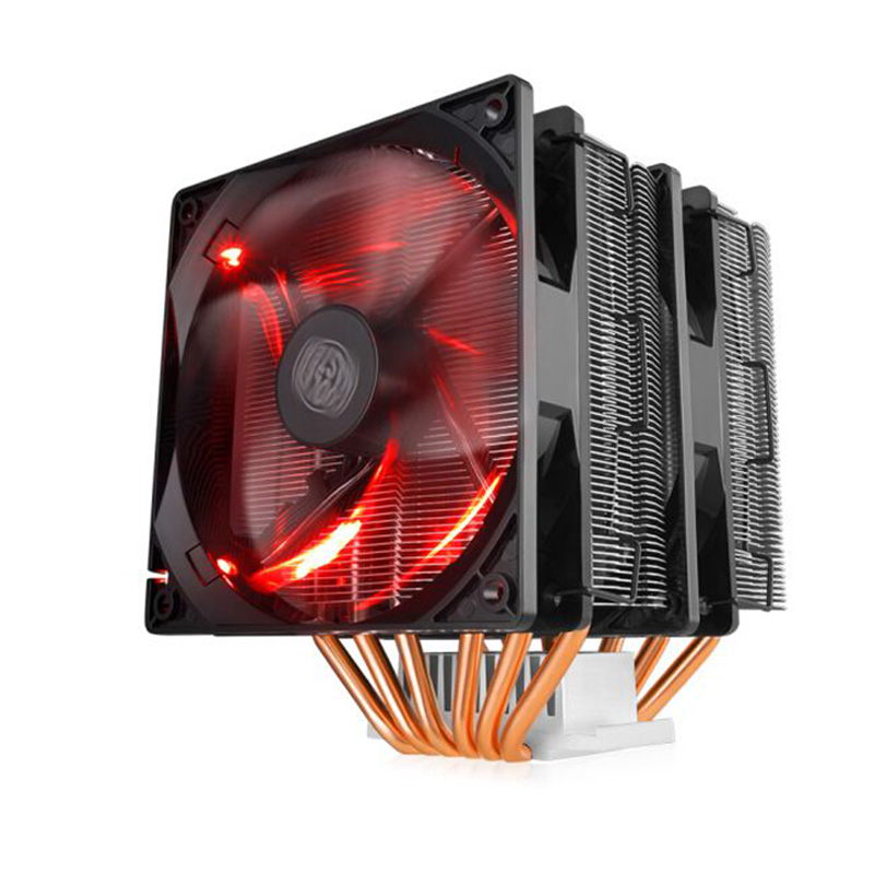 酷冷至尊(cooler master)暴雪t620 cpu散热器(i9 2066,am4/双塔6热管