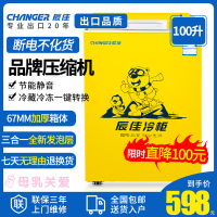 辰佳 (Changer)BC/BD(W)-100 100升家用小型冰柜冷藏冷冻转换冷柜 黄色
