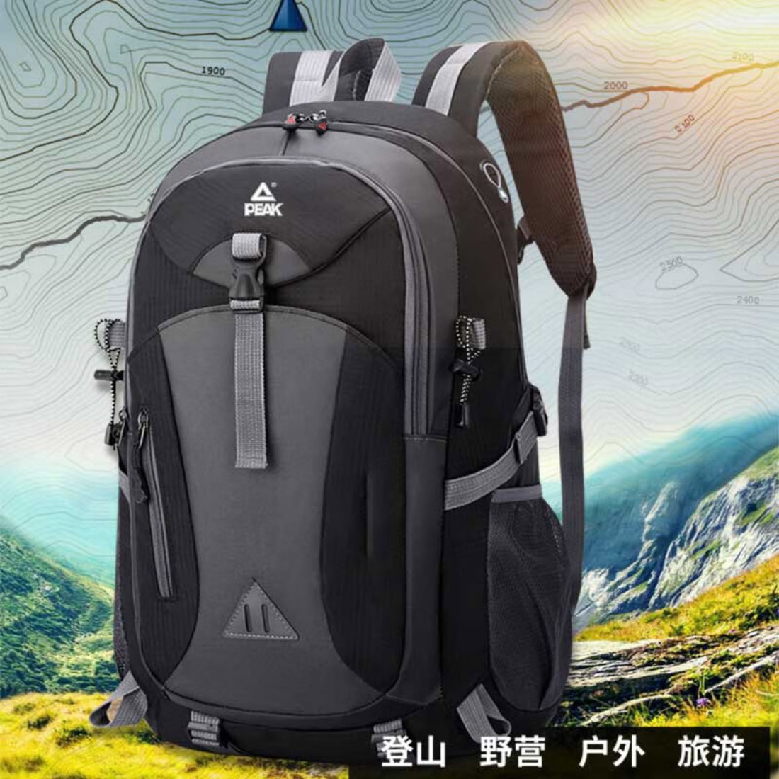 匹克户外双肩包YLF4207高清大图