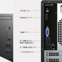 戴尔(DELL)新品 成就Vostro3890 第十一代酷睿 商用 台式电脑 23.8英寸屏(Intel i5-11400 4GB 1TB 集显 Win10 无光驱 网络同传)