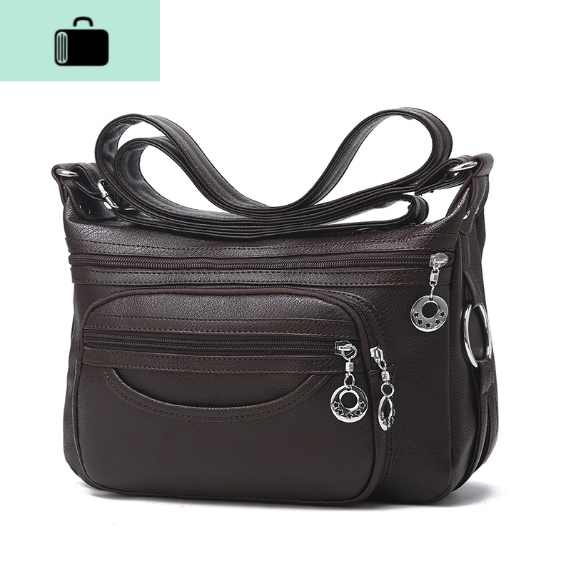 2020新款女士软包中年妈妈单肩斜挎包斜背包中老年百搭女包小方包new