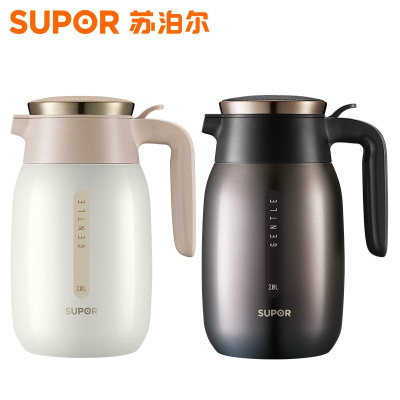 苏泊尔(SUPOR) KC20BK1 304不锈钢真空保温瓶保温壶 2.0升