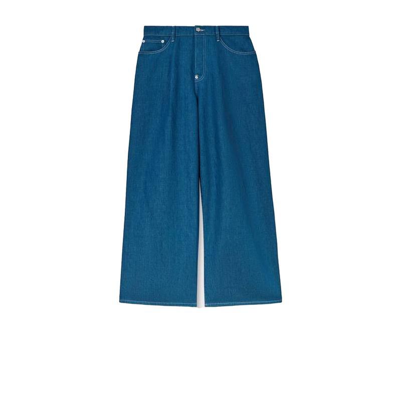 KENZO男装修身显瘦休闲直筒牛仔裤舒适男士长裤