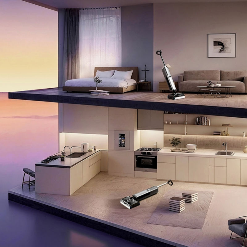 海尔[S360]AI直驱双擎洗地 悬浮双刷 3D泡沫洗 可水洗电机 0缠毛洗擦一体洗地机高清大图