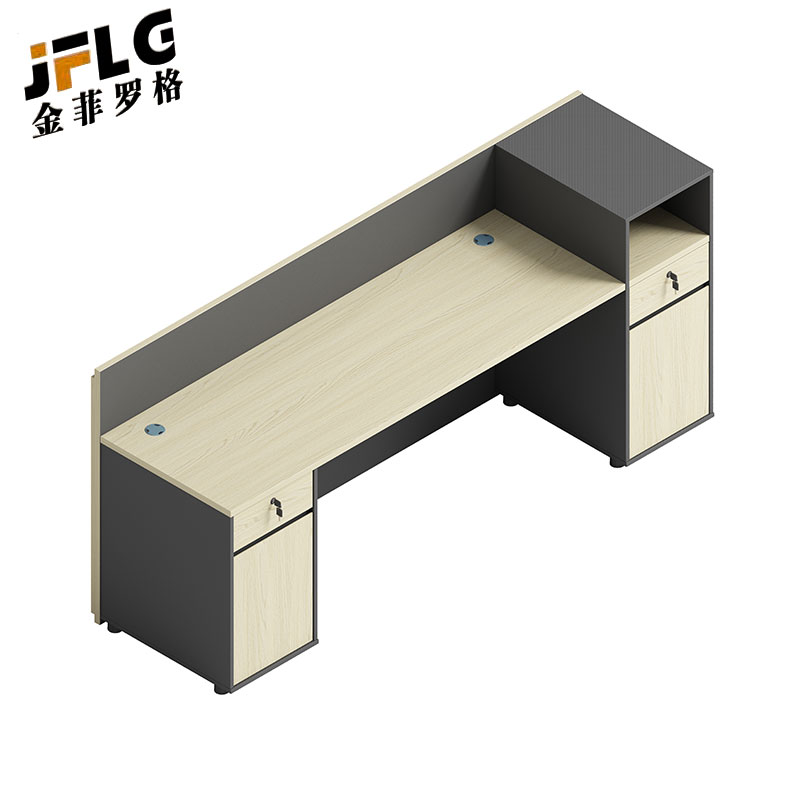 金菲罗格办公简约现代公司接待台前台 1800*641*1000高清大图