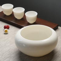 苏氏陶瓷 SUSHI CERAMICS茶具配件中国白白瓷罗汉陶瓷茶洗 茶杯碗(亮面)