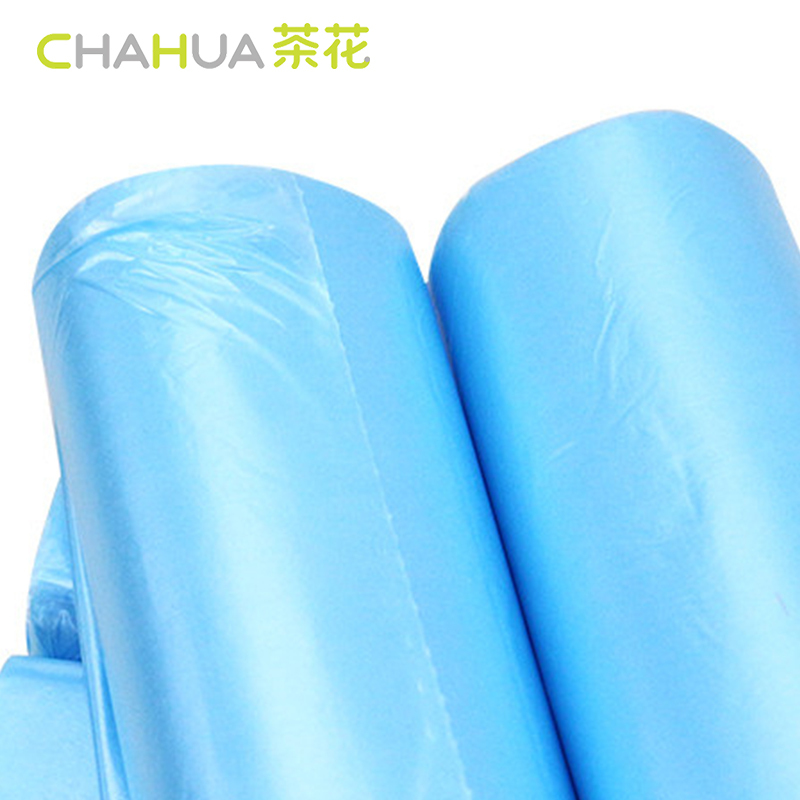 茶花32070T 塑料大号加厚捆装清洁袋42cm*46cm蓝色(混包) 单位:包
