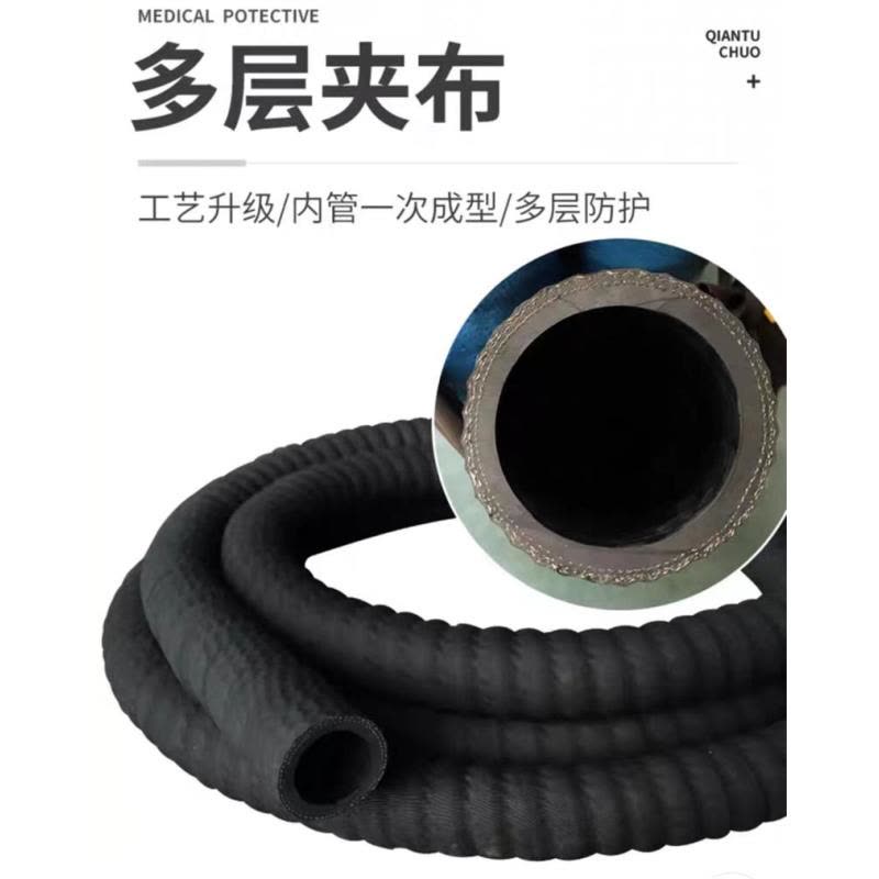 盛京联硕 橡胶钢丝管吸水引水钢丝缠绕橡胶管内径250mm[10寸]8米 根图片