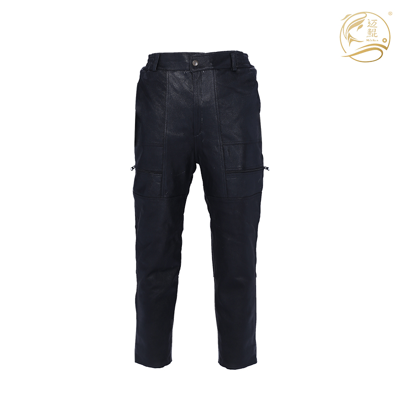 迈鲲 皮棉裤P-017 黑色 175