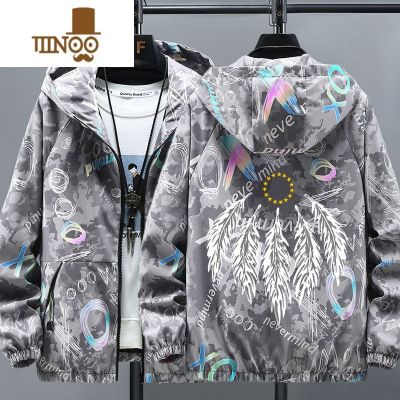 YANXU2023年新款男装秋季外套韩版潮流帅气学生夹克男生褂子外衣服 3XL148-160斤 彩灰色羽毛秋季高品质外套