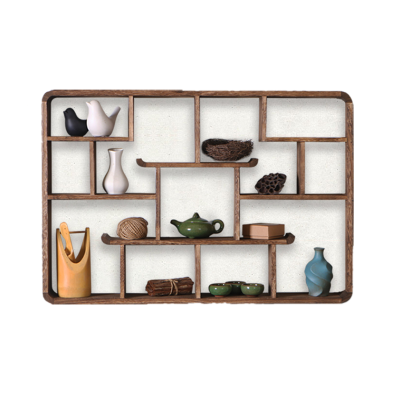 缔邦 仿红木展品摆放装饰架简约款 40*20*30
