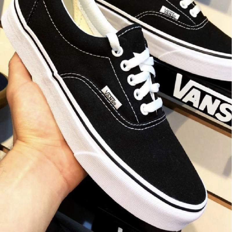 vans范斯板鞋 黑色经典款男鞋女鞋era低帮潮帆布鞋vn000ewzblk