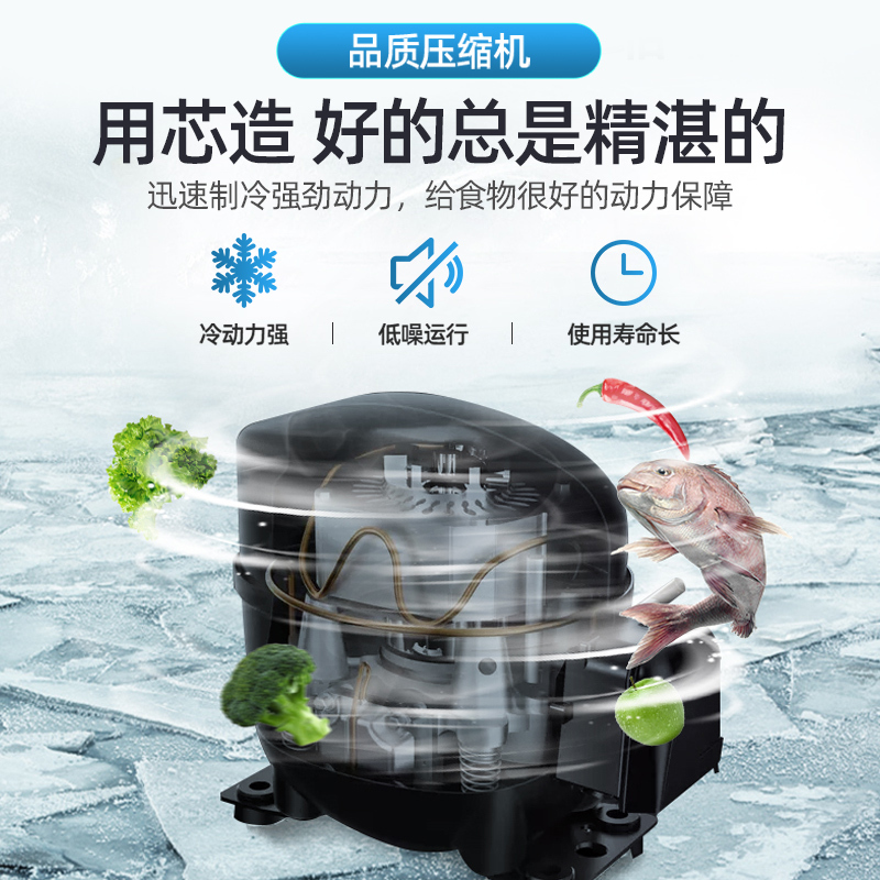 荣事达小冰箱家用小型宿舍用租房节能省电冷藏冷冻迷你双门电冰箱_42升-银色