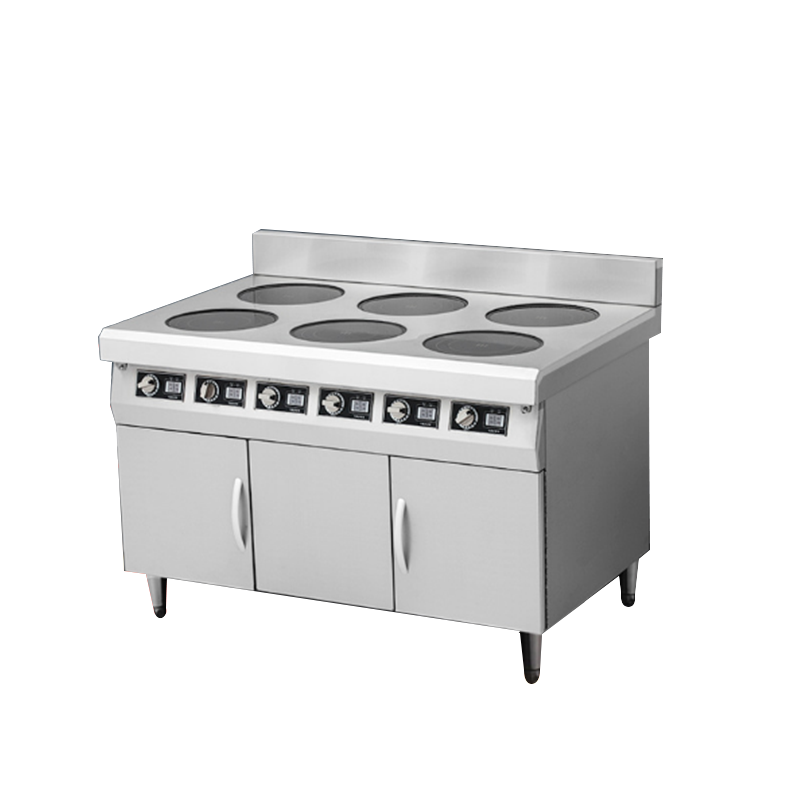 厨禾 CH-3.5BZ6L 商用大功率电磁四眼 多头电磁炉3.5kw煲仔炉6头麻辣烫 多眼平面灶 煲仔炉电陶炉