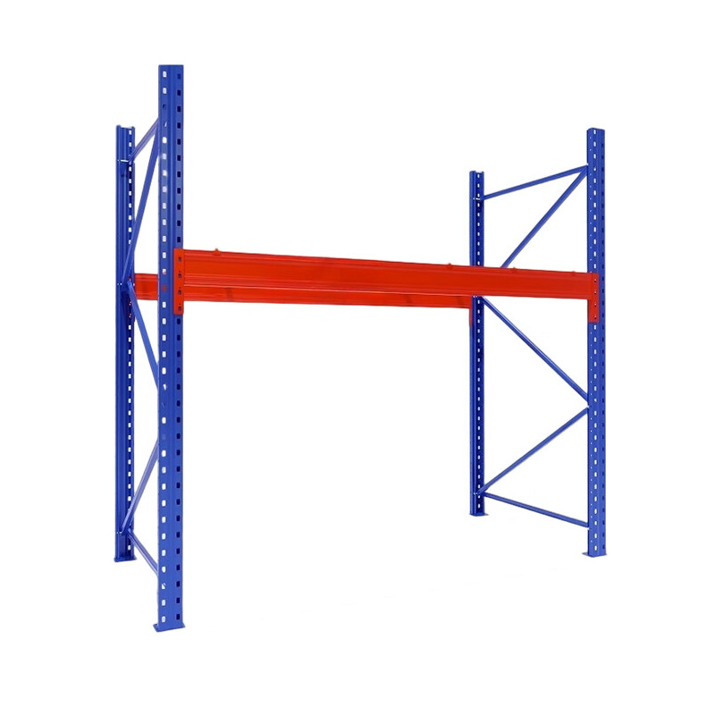臻远 ZY4121415重型货架仓储高位货架单层称重3000kg 蓝橘色主架1层