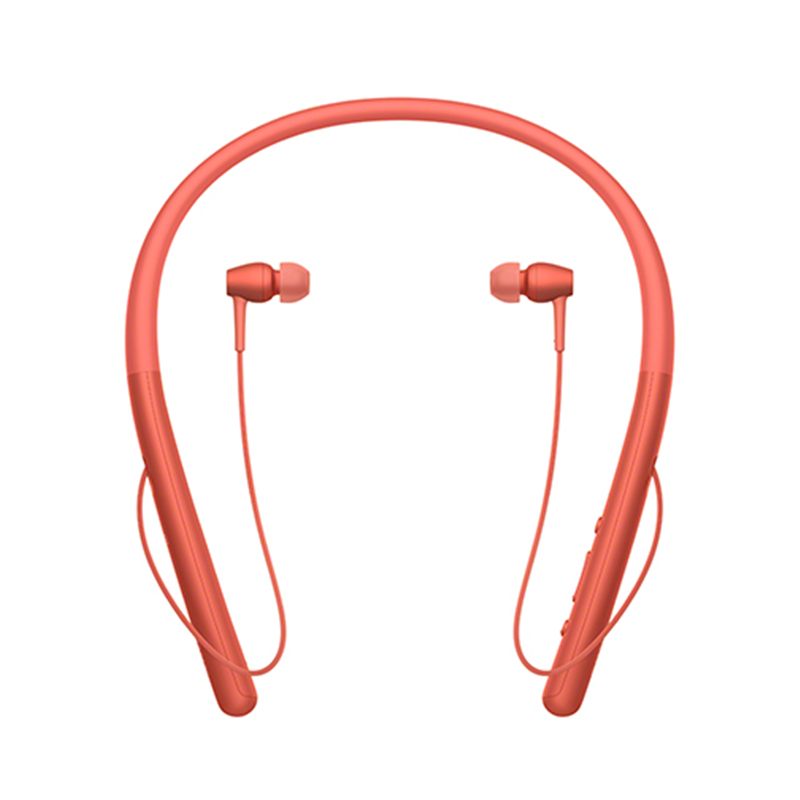 索尼(SONY)WI-H700 (暮光红色)颈挂式无线立体声蓝牙耳机 贴心磁扣 来电震动提醒