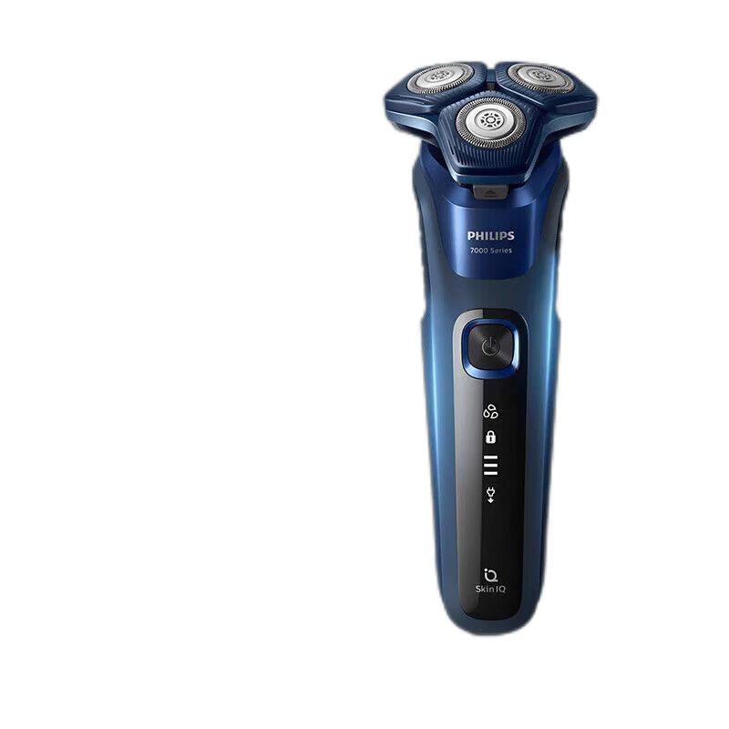飞利浦(PHILIPS)蜂巢7系电动剃须刀SkinQ肌能感应科技全身水洗便携胡须刀 海军蓝 S7399