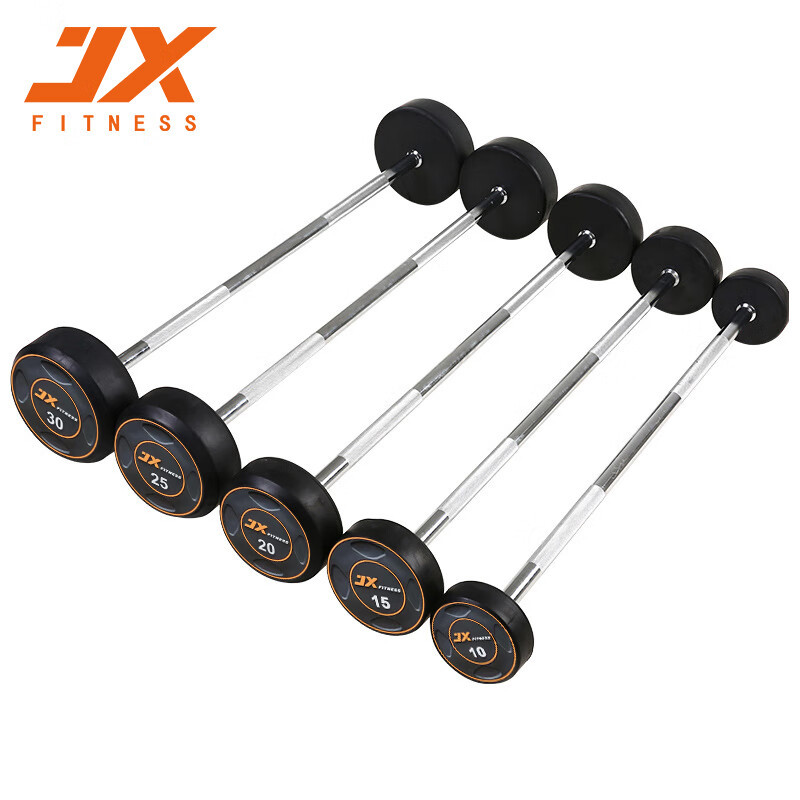 军霞(JUNXIA)JX-L522 健身房商用固定杠铃杆1.2米直杆 10/15/20/25/30KG
