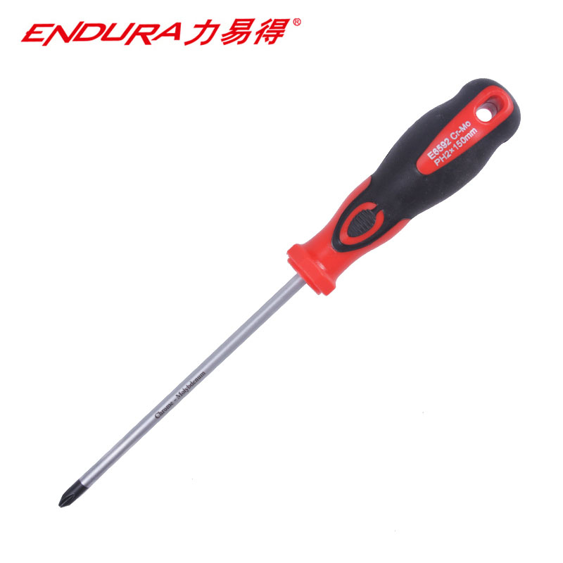力易得(ENDURA)十字型橡塑柄螺丝批 磁性螺丝刀 起子改锥 #3x150mm 货号E6597