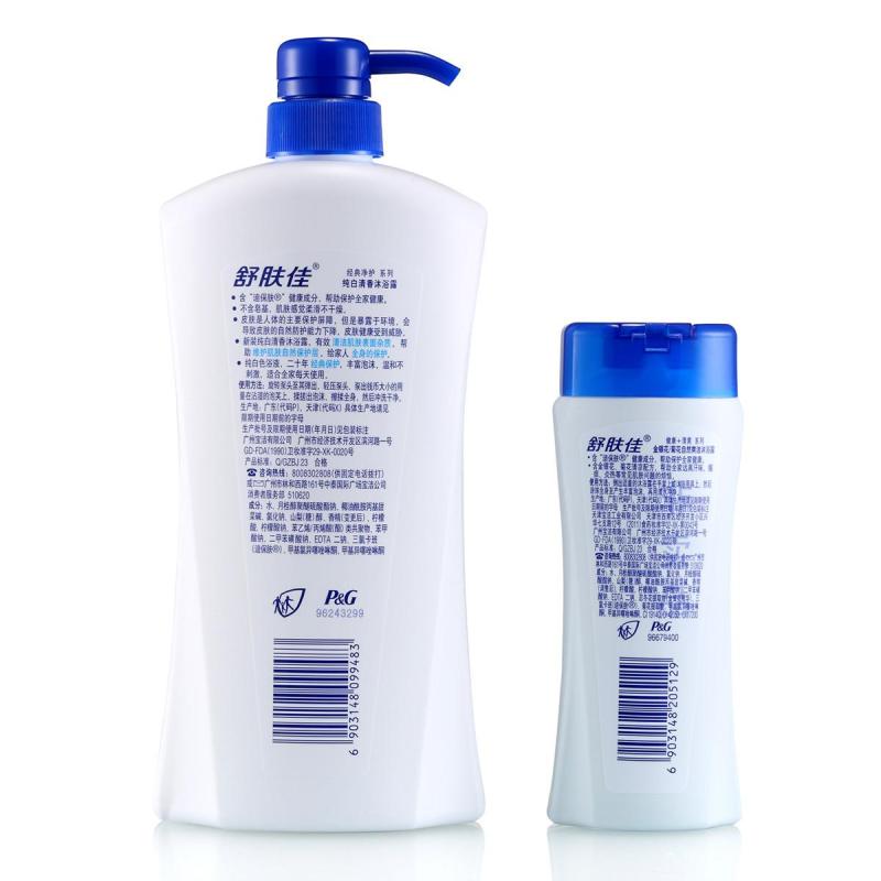 舒肤佳纯白720ml配金银花/菊花沐浴露180ml