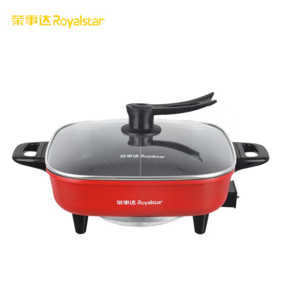 荣事达(Royalstar)多功锅涮火锅分体式焖锅5L一机多用加厚不粘涂层 DRG-136K(Y)