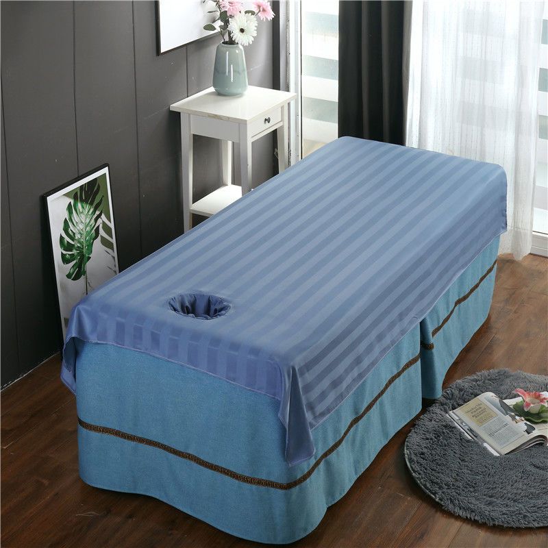 美容床单美容院床单按摩床床单不缩水不起球丝光棉床单