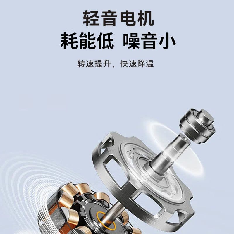 艾贝丽台式小风扇简约USB桌面可充电便携静音电风扇ABL-SF34图片