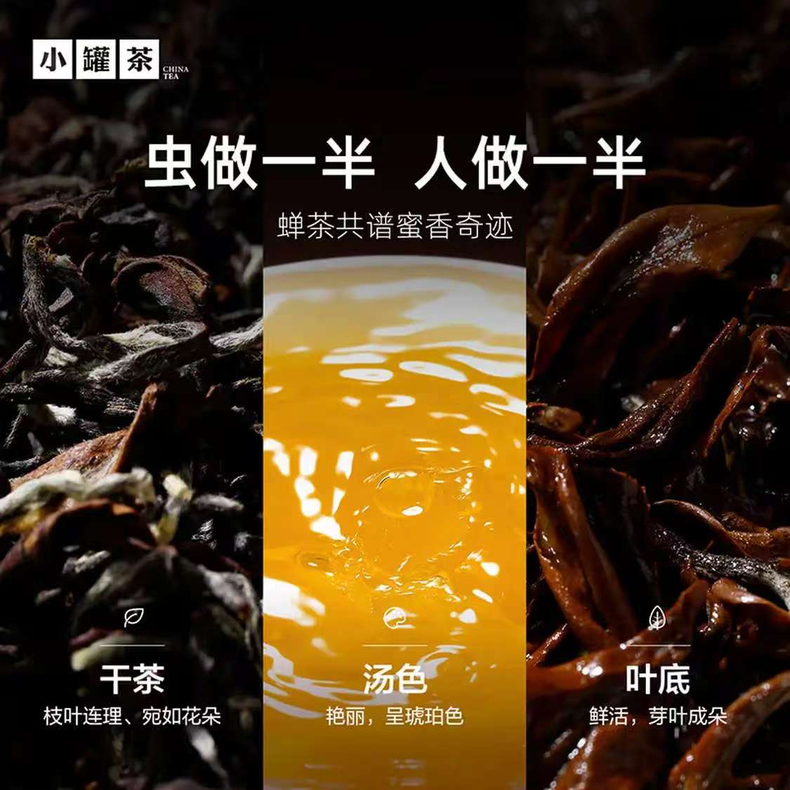 小罐茶金罐系列特级东方美人茶15罐装60g乌龙茶高档送礼茶叶节日礼盒高清大图