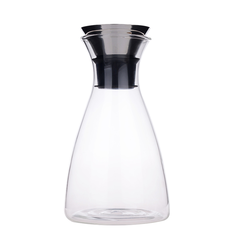 双层杯250ml两只 冠冠 丹麦SOLO玻璃冷水壶 凉 耐热大容量果汁壶 加厚防爆时尚家居